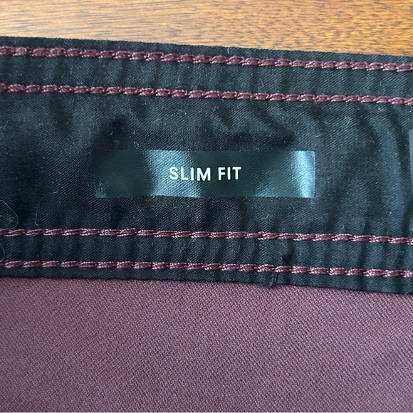 Prana Stretch Zion II Maroon Cacao Slim Fit Convertible Pants - Picture 9 of 14